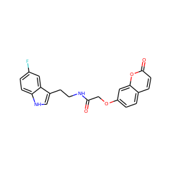 O=C(COc1ccc2ccc(=O)oc2c1)NCCc1c[nH]c2ccc(F)cc12 ZINC000006669717