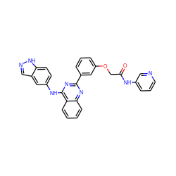 O=C(COc1cccc(-c2nc(Nc3ccc4[nH]ncc4c3)c3ccccc3n2)c1)Nc1cccnc1 ZINC000035936307