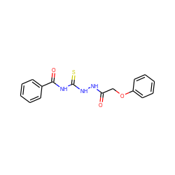 O=C(COc1ccccc1)NNC(=S)NC(=O)c1ccccc1 ZINC000002690693