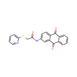 O=C(CSc1ccccn1)Nc1ccc2c(c1)C(=O)c1ccccc1C2=O ZINC000004904088