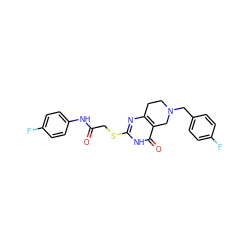 O=C(CSc1nc2c(c(=O)[nH]1)CN(Cc1ccc(F)cc1)CC2)Nc1ccc(F)cc1 ZINC000020467792