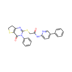 O=C(CSc1nc2c(c(=O)n1-c1ccccc1)SCC2)Nc1ccc(-c2ccccc2)cn1 ZINC000095583412