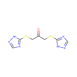 O=C(CSc1ncn[nH]1)CSc1ncn[nH]1 ZINC000013571460