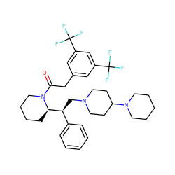 O=C(Cc1cc(C(F)(F)F)cc(C(F)(F)F)c1)N1CCCC[C@@H]1[C@@H](CN1CCC(N2CCCCC2)CC1)c1ccccc1 ZINC000027517538