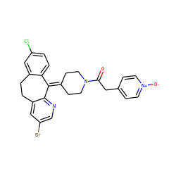 O=C(Cc1cc[n+]([O-])cc1)N1CCC(=C2c3ccc(Cl)cc3CCc3cc(Br)cnc32)CC1 ZINC000001487439