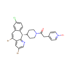 O=C(Cc1cc[n+]([O-])cc1)N1CCC([C@H]2c3ccc(Cl)cc3C=C(Br)c3cc(Br)cnc32)CC1 ZINC000003919625