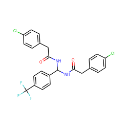 O=C(Cc1ccc(Cl)cc1)NC(NC(=O)Cc1ccc(Cl)cc1)c1ccc(C(F)(F)F)cc1 ZINC000095576826