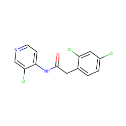 O=C(Cc1ccc(Cl)cc1Cl)Nc1ccncc1Cl ZINC000013013398