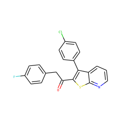 O=C(Cc1ccc(F)cc1)c1sc2ncccc2c1-c1ccc(Cl)cc1 ZINC000060245243