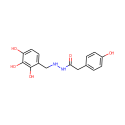 O=C(Cc1ccc(O)cc1)NNCc1ccc(O)c(O)c1O ZINC001772616315