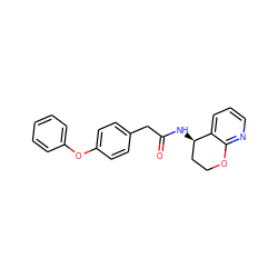 O=C(Cc1ccc(Oc2ccccc2)cc1)N[C@@H]1CCOc2ncccc21 ZINC000146636545