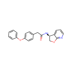 O=C(Cc1ccc(Oc2ccccc2)cc1)N[C@@H]1COc2ncccc21 ZINC000146486447