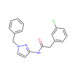 O=C(Cc1cccc(Cl)c1)Nc1ccn(Cc2ccccc2)n1 ZINC000067816487