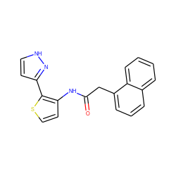 O=C(Cc1cccc2ccccc12)Nc1ccsc1-c1cc[nH]n1 ZINC000064559414