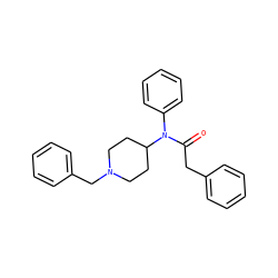 O=C(Cc1ccccc1)N(c1ccccc1)C1CCN(Cc2ccccc2)CC1 ZINC000013817833