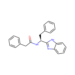 O=C(Cc1ccccc1)N[C@@H](Cc1ccccc1)c1nc2ccccc2[nH]1 ZINC000006537719