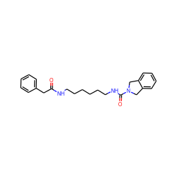 O=C(Cc1ccccc1)NCCCCCCNC(=O)N1Cc2ccccc2C1 ZINC000167867535