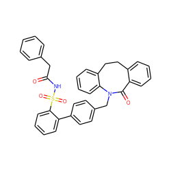 O=C(Cc1ccccc1)NS(=O)(=O)c1ccccc1-c1ccc(CN2C(=O)c3ccccc3CCc3ccccc32)cc1 ZINC000026644942