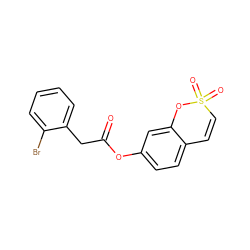 O=C(Cc1ccccc1Br)Oc1ccc2c(c1)OS(=O)(=O)C=C2 ZINC000096914787