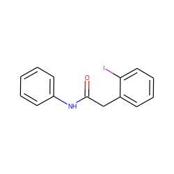 O=C(Cc1ccccc1I)Nc1ccccc1 ZINC000007991691