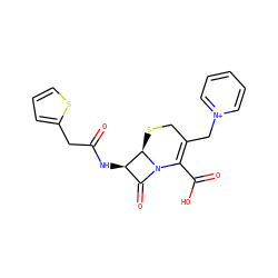 O=C(Cc1cccs1)N[C@@H]1C(=O)N2C(C(=O)O)=C(C[n+]3ccccc3)CS[C@H]12 ZINC000003202703