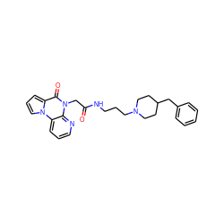 O=C(Cn1c(=O)c2cccn2c2cccnc21)NCCCN1CCC(Cc2ccccc2)CC1 ZINC000009114971