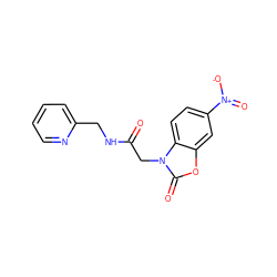 O=C(Cn1c(=O)oc2cc([N+](=O)[O-])ccc21)NCc1ccccn1 ZINC000007282683