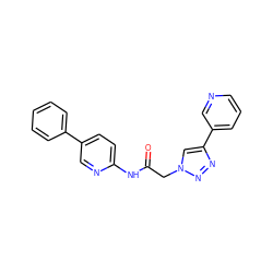 O=C(Cn1cc(-c2cccnc2)nn1)Nc1ccc(-c2ccccc2)cn1 ZINC001772647832