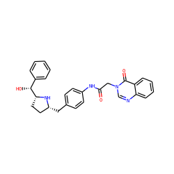 O=C(Cn1cnc2ccccc2c1=O)Nc1ccc(C[C@@H]2CC[C@H]([C@H](O)c3ccccc3)N2)cc1 ZINC000139916421