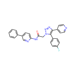 O=C(Cn1nnc(-c2ccncc2)c1-c1ccc(F)cc1)Nc1ccc(-c2ccccc2)cn1 ZINC001772609920