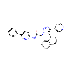 O=C(Cn1nnc(-c2ccncc2)c1-c1cccc2ccccc12)Nc1ccc(-c2ccccc2)cn1 ZINC001772589696