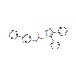 O=C(Cn1nnc(-c2ccncc2)c1-c1ccccc1)Nc1ccc(-c2ccccc2)nc1 ZINC001772614970