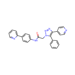 O=C(Cn1nnc(-c2ccncc2)c1-c1ccccc1)Nc1ccc(-c2ccccn2)cc1 ZINC001772592497