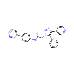 O=C(Cn1nnc(-c2ccncc2)c1-c1ccccc1)Nc1ccc(-c2cccnc2)cc1 ZINC001772654435