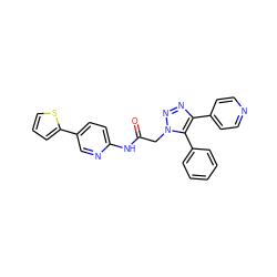 O=C(Cn1nnc(-c2ccncc2)c1-c1ccccc1)Nc1ccc(-c2cccs2)cn1 ZINC001772584157