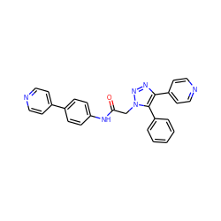 O=C(Cn1nnc(-c2ccncc2)c1-c1ccccc1)Nc1ccc(-c2ccncc2)cc1 ZINC001772623245