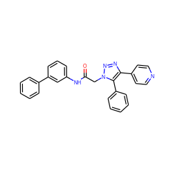 O=C(Cn1nnc(-c2ccncc2)c1-c1ccccc1)Nc1cccc(-c2ccccc2)c1 ZINC001772651450