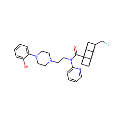 O=C(N(CCN1CCN(c2ccccc2O)CC1)c1ccccn1)C12C3C4C1C1C2C3C41CF ZINC000073138003