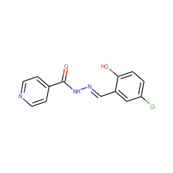 O=C(N/N=C/c1cc(Cl)ccc1O)c1ccncc1 ZINC000000243269