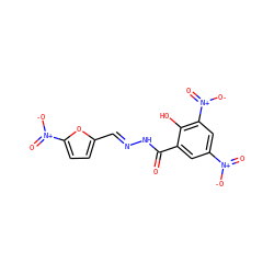 O=C(N/N=C/c1ccc([N+](=O)[O-])o1)c1cc([N+](=O)[O-])cc([N+](=O)[O-])c1O ZINC000038140834