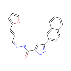 O=C(N/N=C\C=C\c1ccco1)c1cc(-c2ccc3ccccc3c2)n[nH]1 ZINC000005126126