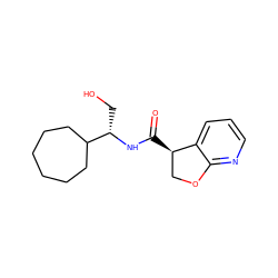O=C(N[C@@H](CO)C1CCCCCC1)[C@@H]1COc2ncccc21 ZINC000205614719
