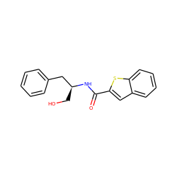 O=C(N[C@@H](CO)Cc1ccccc1)c1cc2ccccc2s1 ZINC000049069622