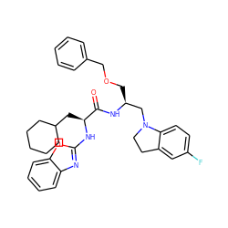 O=C(N[C@@H](COCc1ccccc1)CN1CCc2cc(F)ccc21)[C@H](CC1CCCCC1)Nc1nc2ccccc2o1 ZINC000006718423