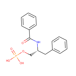 O=C(N[C@@H](COP(=O)(O)O)Cc1ccccc1)c1ccccc1 ZINC000045244899