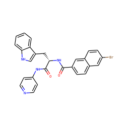 O=C(N[C@@H](Cc1c[nH]c2ccccc12)C(=O)Nc1ccncc1)c1ccc2cc(Br)ccc2c1 ZINC000096931553