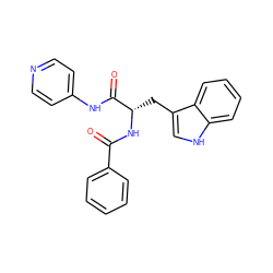 O=C(N[C@@H](Cc1c[nH]c2ccccc12)C(=O)Nc1ccncc1)c1ccccc1 ZINC000096931963