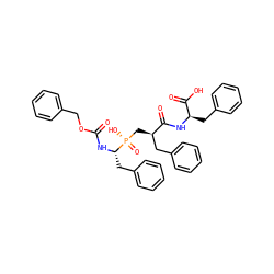 O=C(N[C@@H](Cc1ccccc1)[P@@](=O)(O)C[C@H](Cc1ccccc1)C(=O)N[C@H](Cc1ccccc1)C(=O)O)OCc1ccccc1 ZINC000028762039