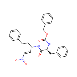 O=C(N[C@@H](Cc1ccccc1)C(=O)N[C@H](/C=C/[N+](=O)[O-])CCc1ccccc1)OCc1ccccc1 ZINC001772619219