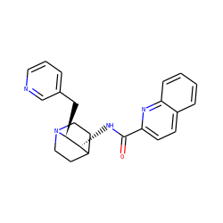 O=C(N[C@@H]1C2CCN(CC2)[C@H]1Cc1cccnc1)c1ccc2ccccc2n1 ZINC000095574009
